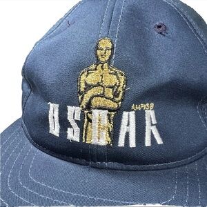 Vintage Rare Oscars Hat Snapback 90s Academy Awards Movie AMPAS Cap Statuette
